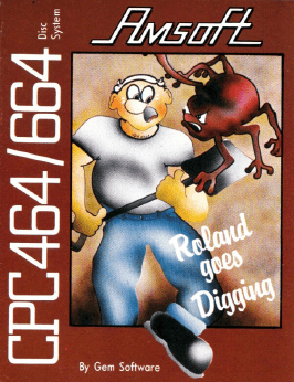 Roland Goes Digging box art for Amstrad CPC